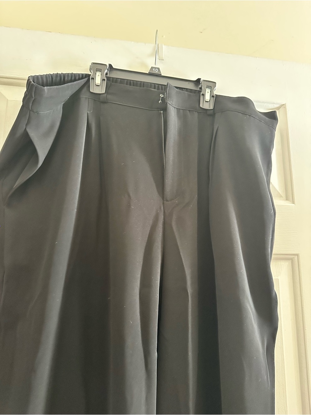 Able Black Wide Leg Dress Pants